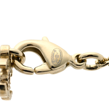 Chanel Baguette Crystal Logo CC Chain Necklace Gold 5 of 6