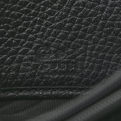 Gucci Pebbled Calfskin Small Soho Zip Around Wallet Black 6 of 13