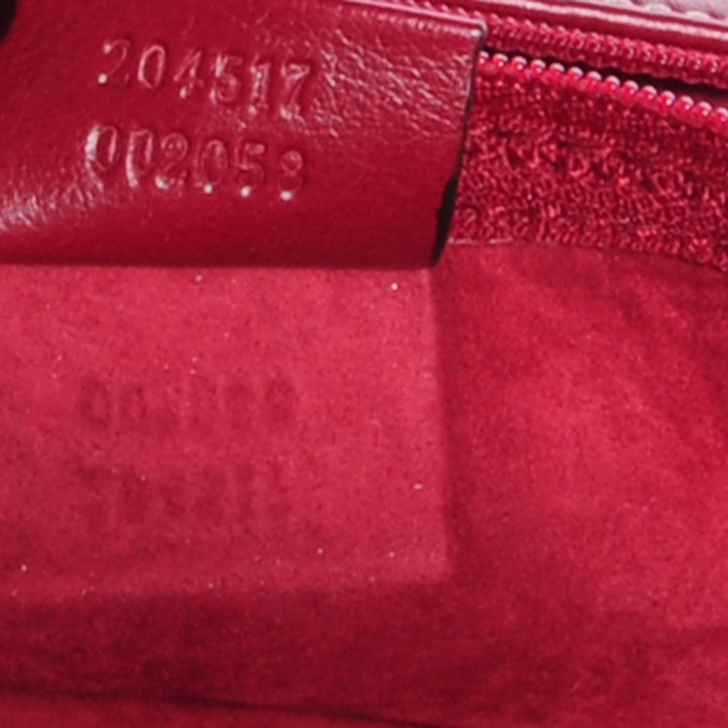 Gucci Guccissima Leather Travel Document Case Raspberry Red 9 of 9