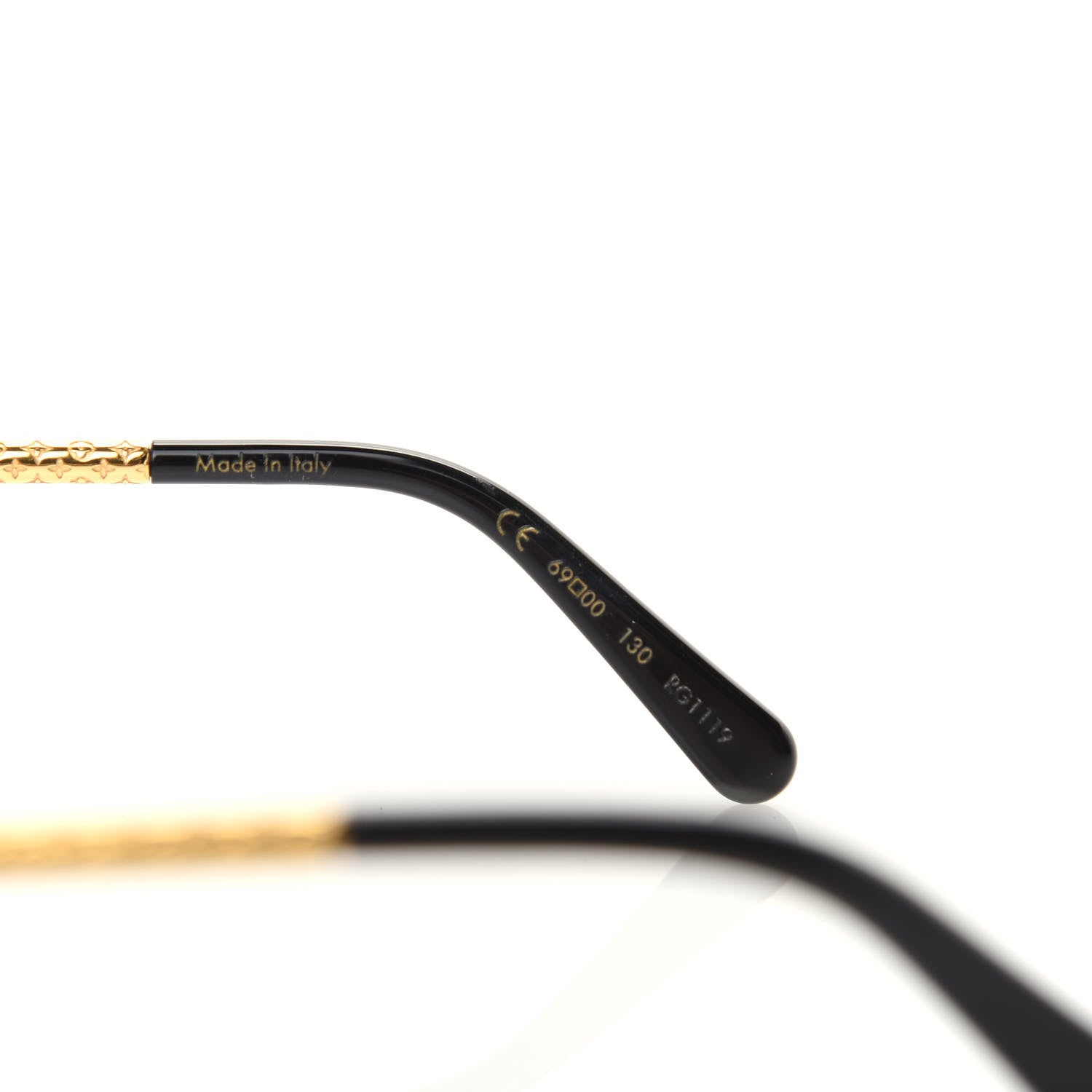 Louis Vuitton Metal LV Drive Sunglasses Z0897W Black Gold 5 of 8