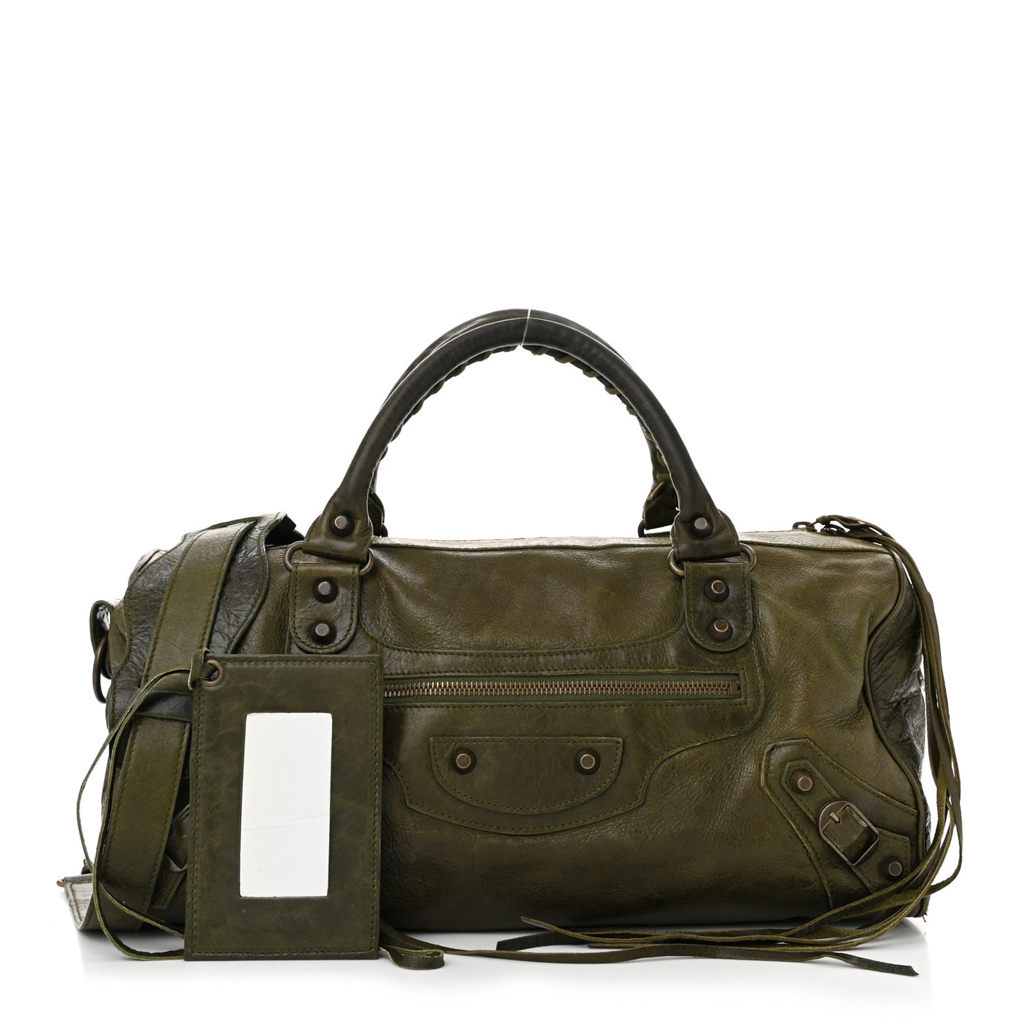 Agneau Classic Hardware Twiggy Vert Veronese