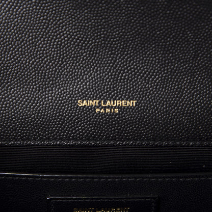 Saint Laurent Grain De Poudre Medium Classic Monogram Kate Satchel Black 8 of 11