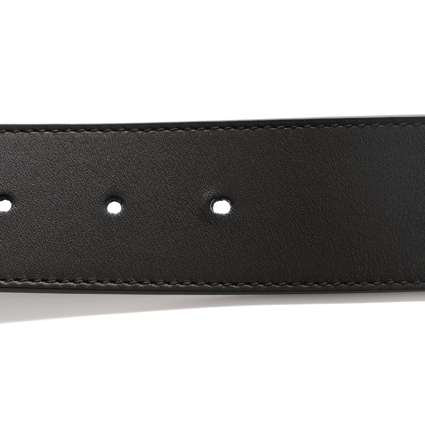 Moon Calfskin Double G 40mm Belt 95 38 Dark Cocoa