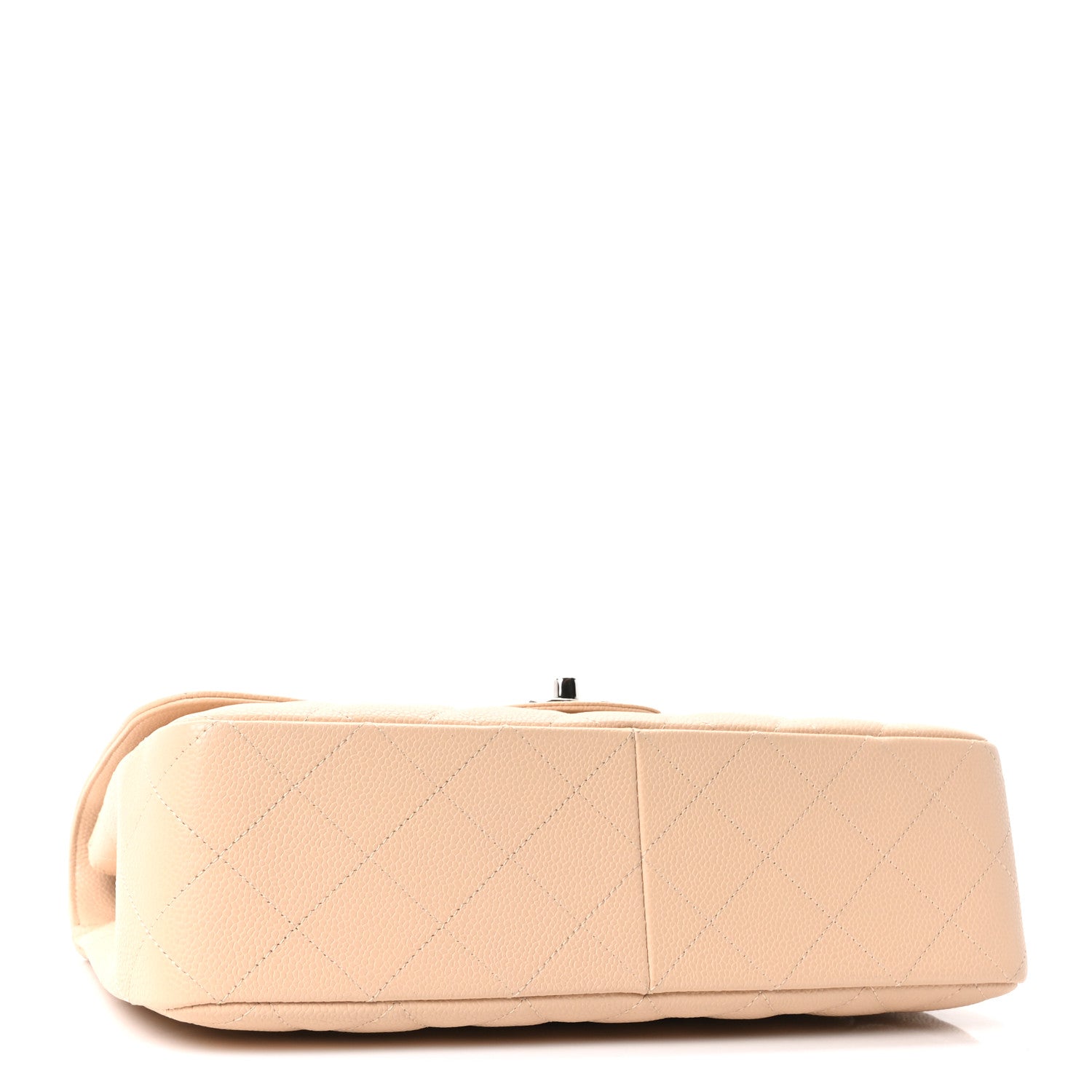 Chanel Caviar Quilted Jumbo Single Flap Beige Clair 4 of 10