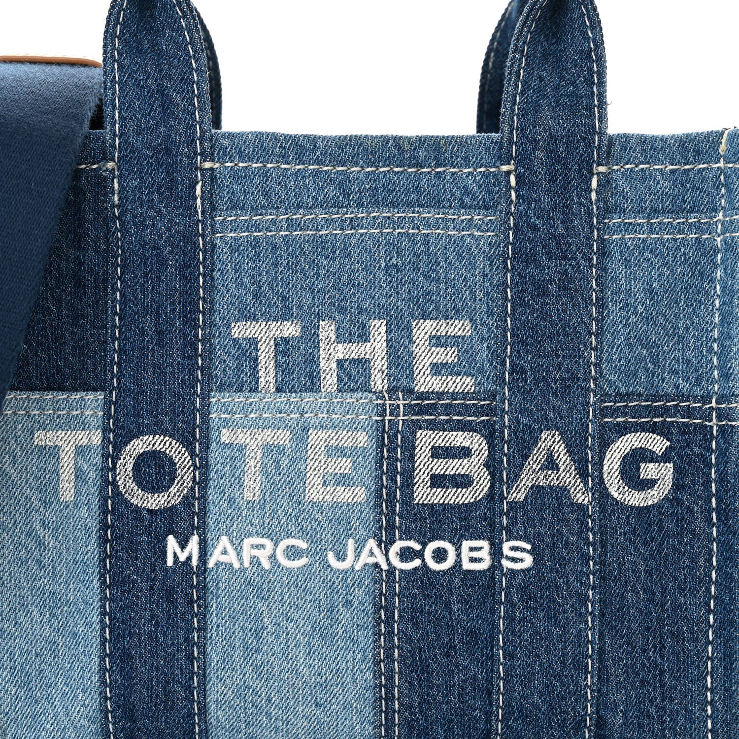 Marc Jacobs Denim Canvas Small Tote Bag Blue 8 of 13