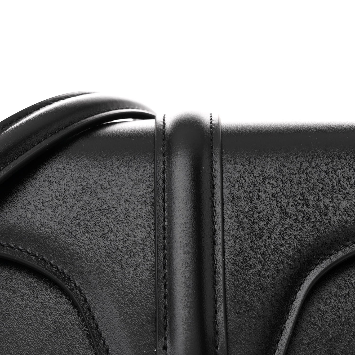 Celine Satinated Calfskin Small 16 Top Handle Bag Black 9 of 11