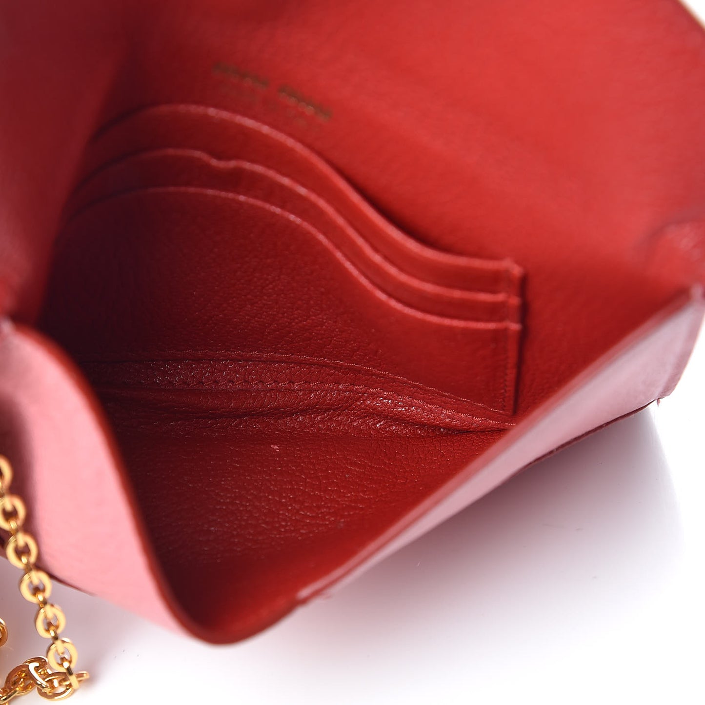 Goatskin Madras Love Wristlet Pouch Orchidea