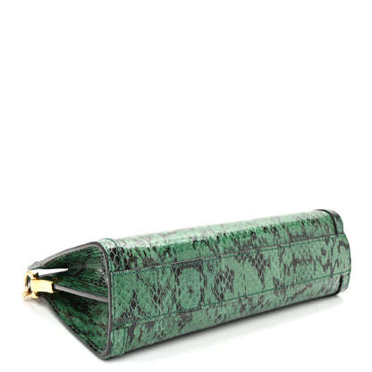 Gucci Snakeskin GG Small Ophidia Chain Shoulder Bag Green 4 of 10