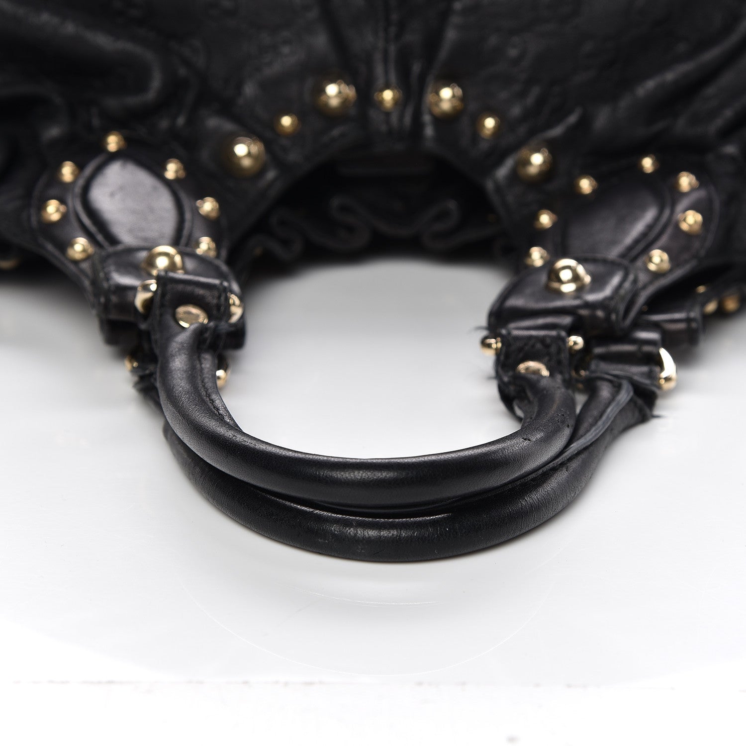 Gucci Calfskin Studded Large Pelham Tote Black 14 of 14