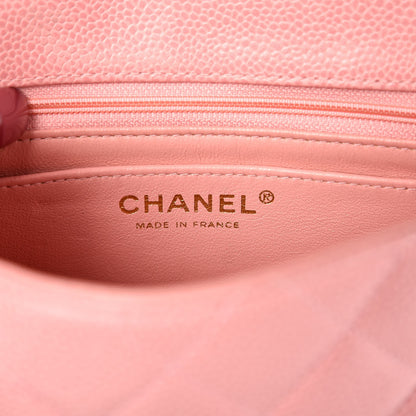 Chanel Caviar Quilted Mini Square Flap Pink 6 of 8