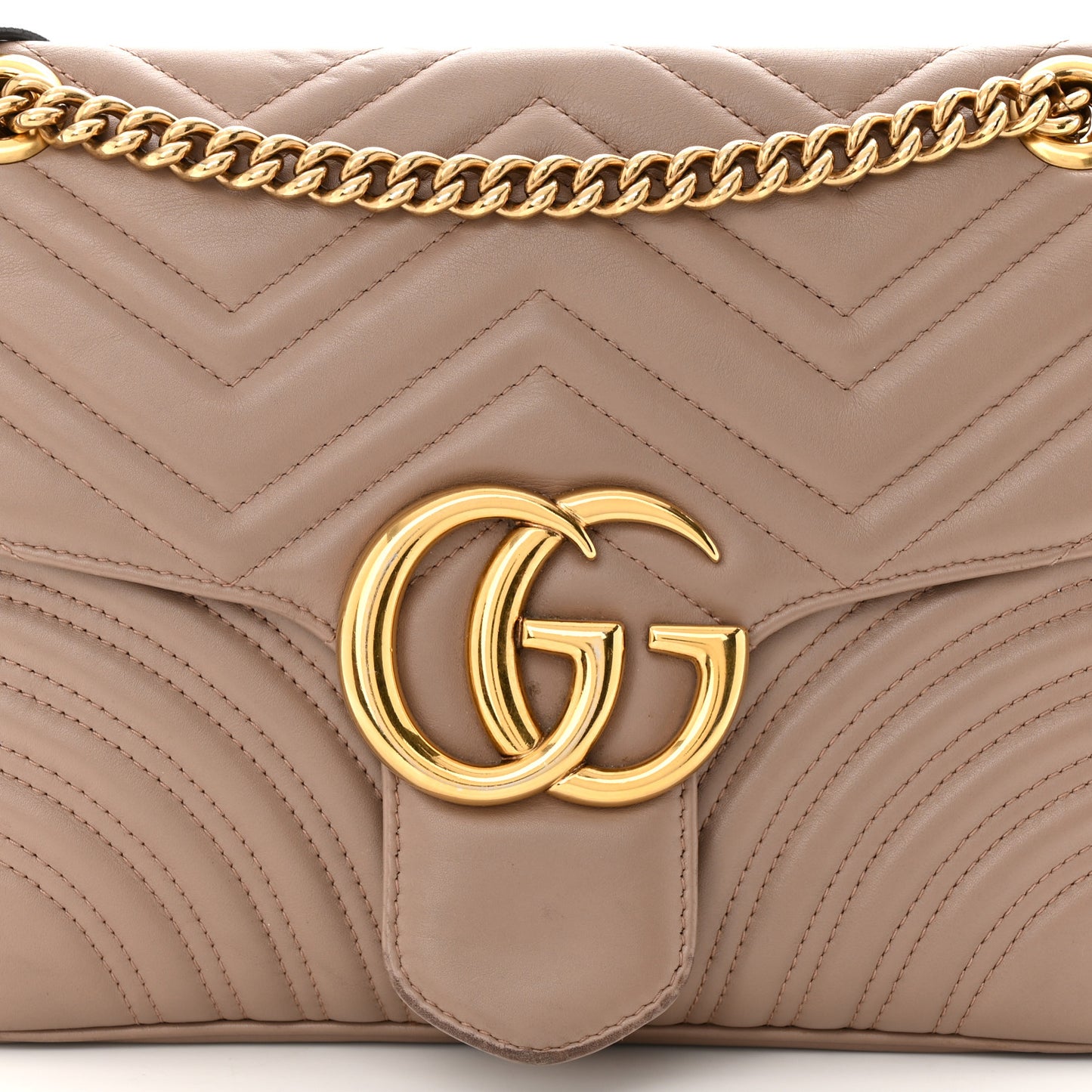Calfskin Matelasse Medium GG Marmont Shoulder Bag Porcelain Rose