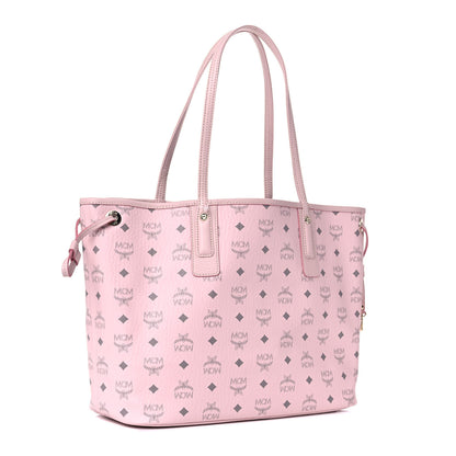 MCM Visetos Medium Liz Reversible Shopper Tote Powder Pink 2 of 13