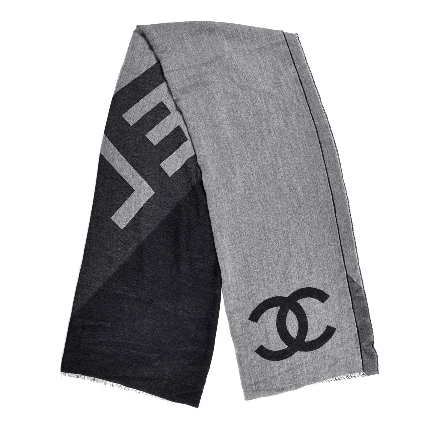Cashmere CC Logo Stole Black