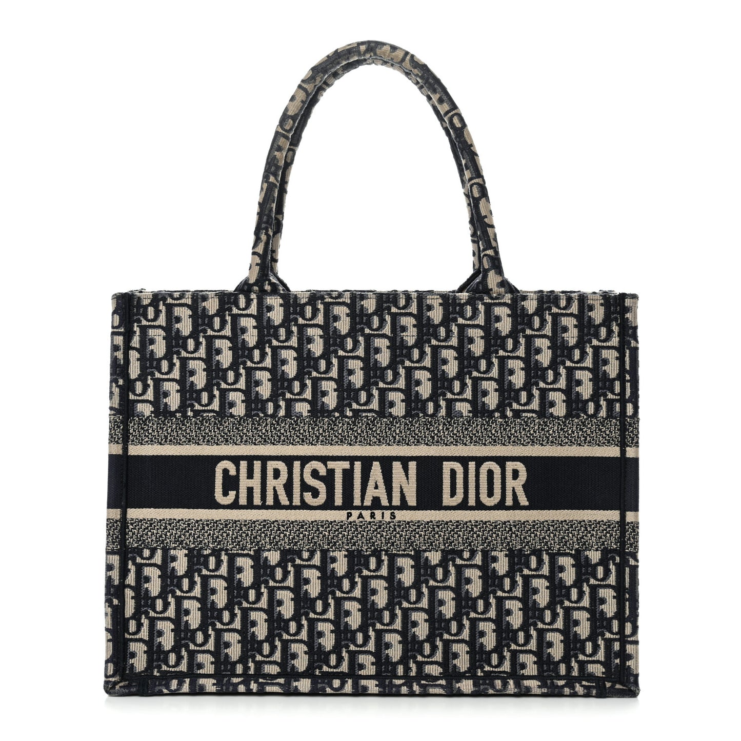 Oblique Medium Book Tote Blue Multicolor