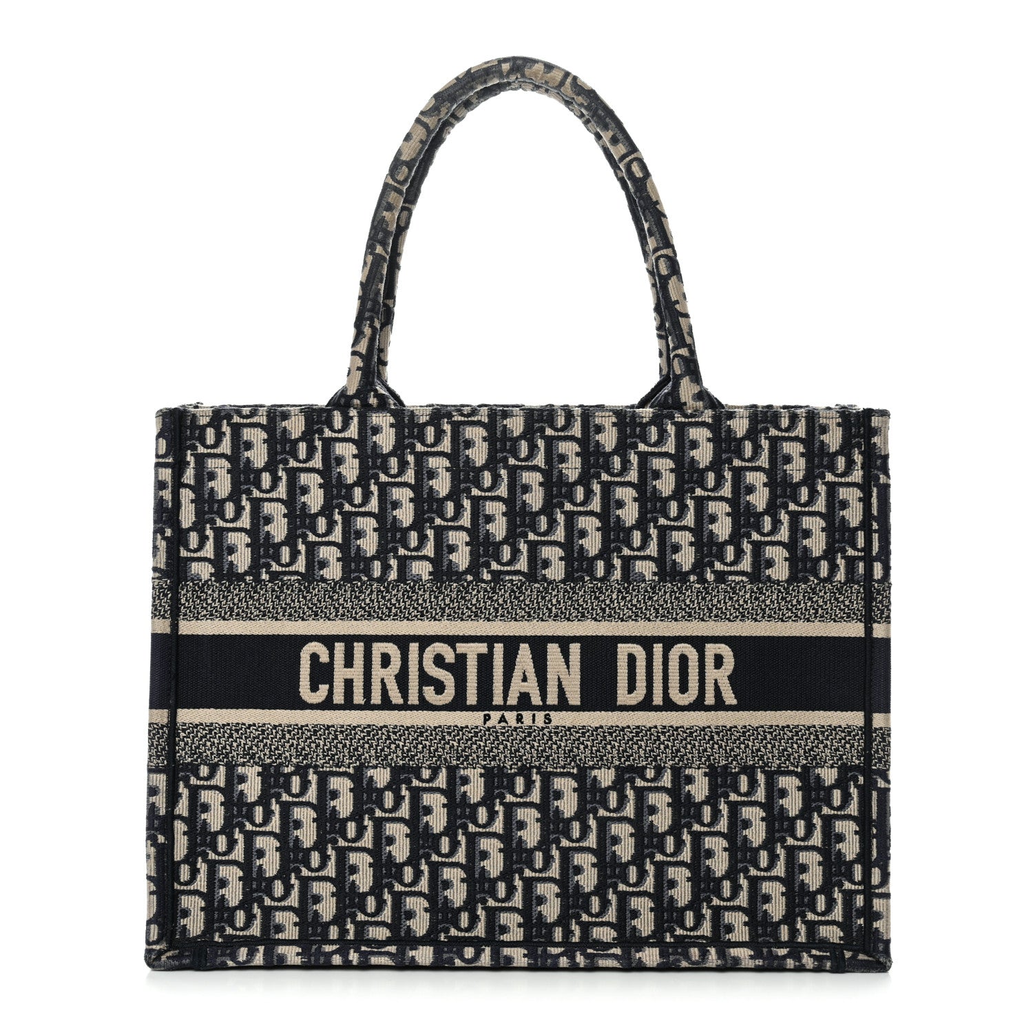 Christian Dior Oblique Medium Book Tote Blue Multicolor 1 of 17