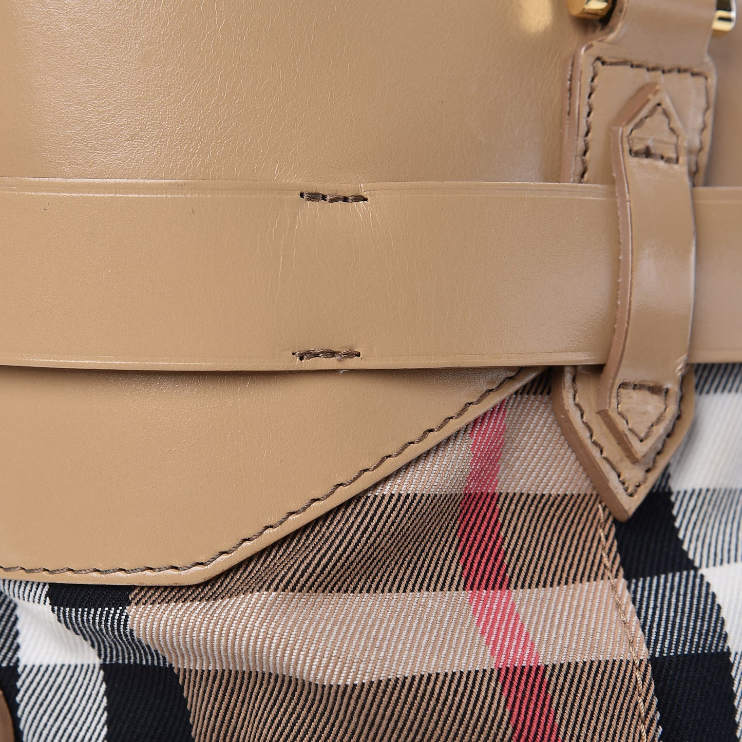 House Check Bridle Calfskin Medium Lynher Tote Trench