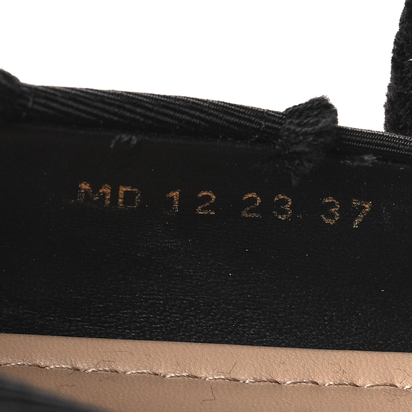 Grosgrain Fringe Songe Ballet Flats 37 Black