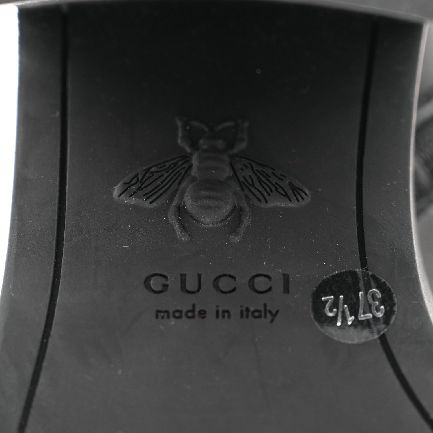 Gucci Magnum Calfskin Flores Ankle Boots 37.5 Black 8 of 9