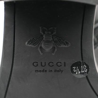 Gucci Magnum Calfskin Flores Ankle Boots 37.5 Black 8 of 9