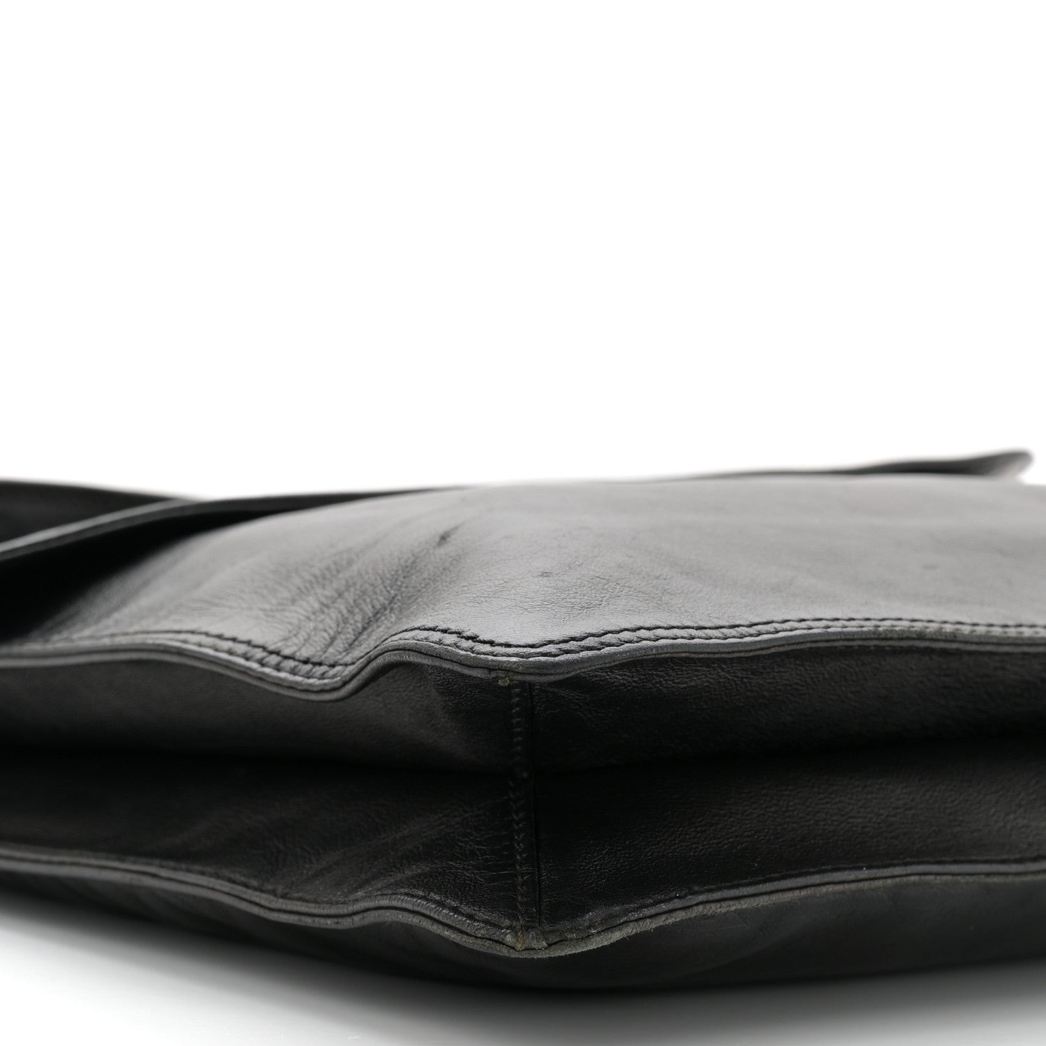 Chanel Lambskin Logo Messenger Dark Brown 9 of 11