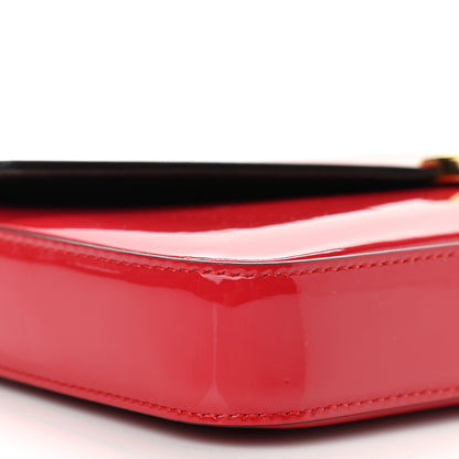 Fendi Vitello Vernice Mou F is Fendi Envelope Wallet on Chain with Pouches Rosso Cardinale 9 of 10