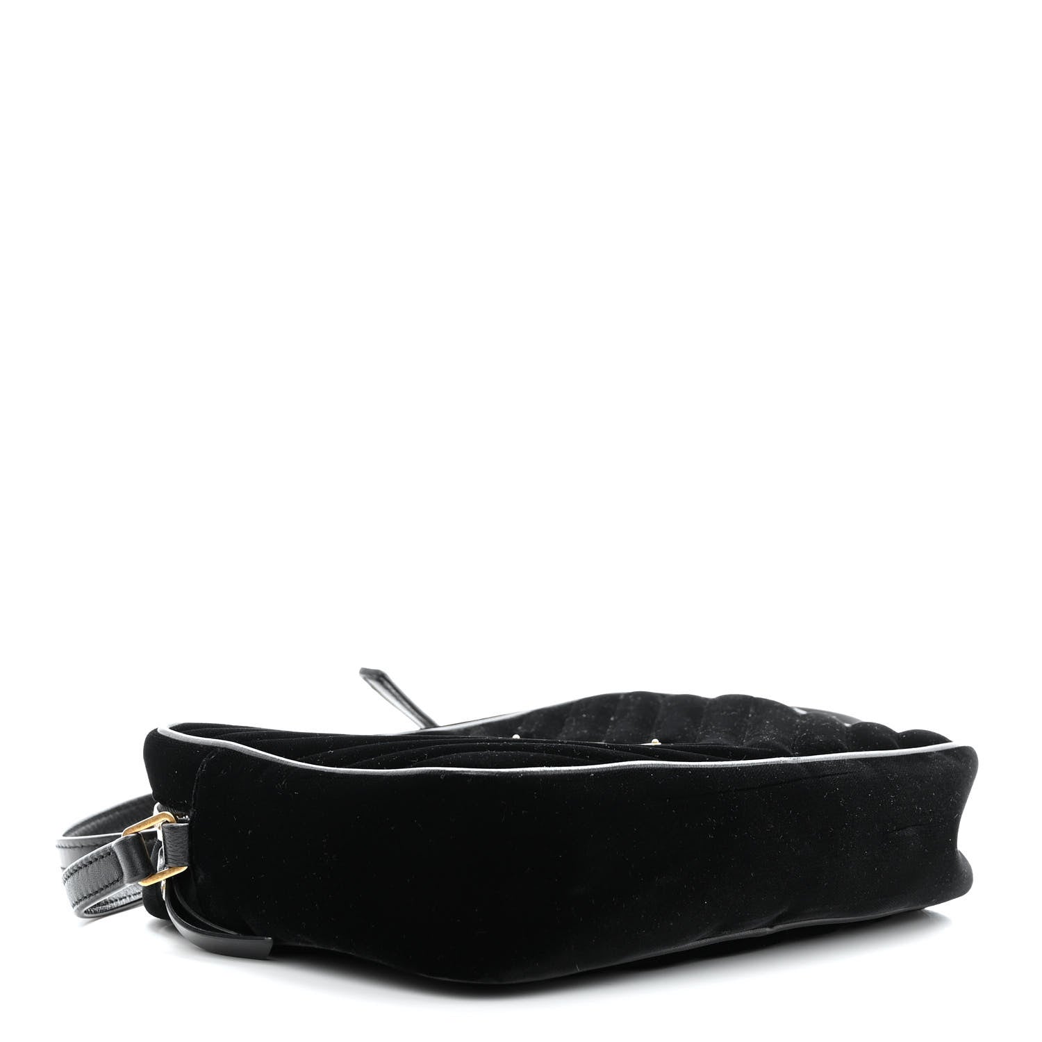 Saint Laurent Velvet Matelasse Monogram Lou Camera Bag Black 4 of 9