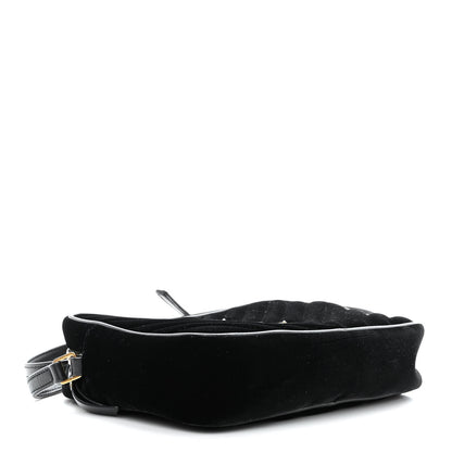 Saint Laurent Velvet Matelasse Monogram Lou Camera Bag Black 4 of 9