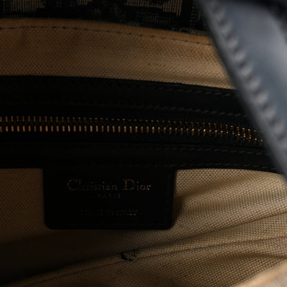 Christian Dior Oblique Saddle Bag Blue 6 of 10