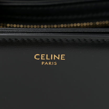 Celine Shiny Calfskin Teen Triomphe Black 6 of 12
