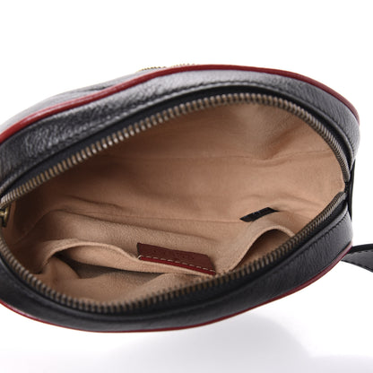 Gucci Azalea Calfskin Matelasse Diagonal Torchon GG Marmont Belt Bag 75 30 Black Romantic Cerise 5 of 9