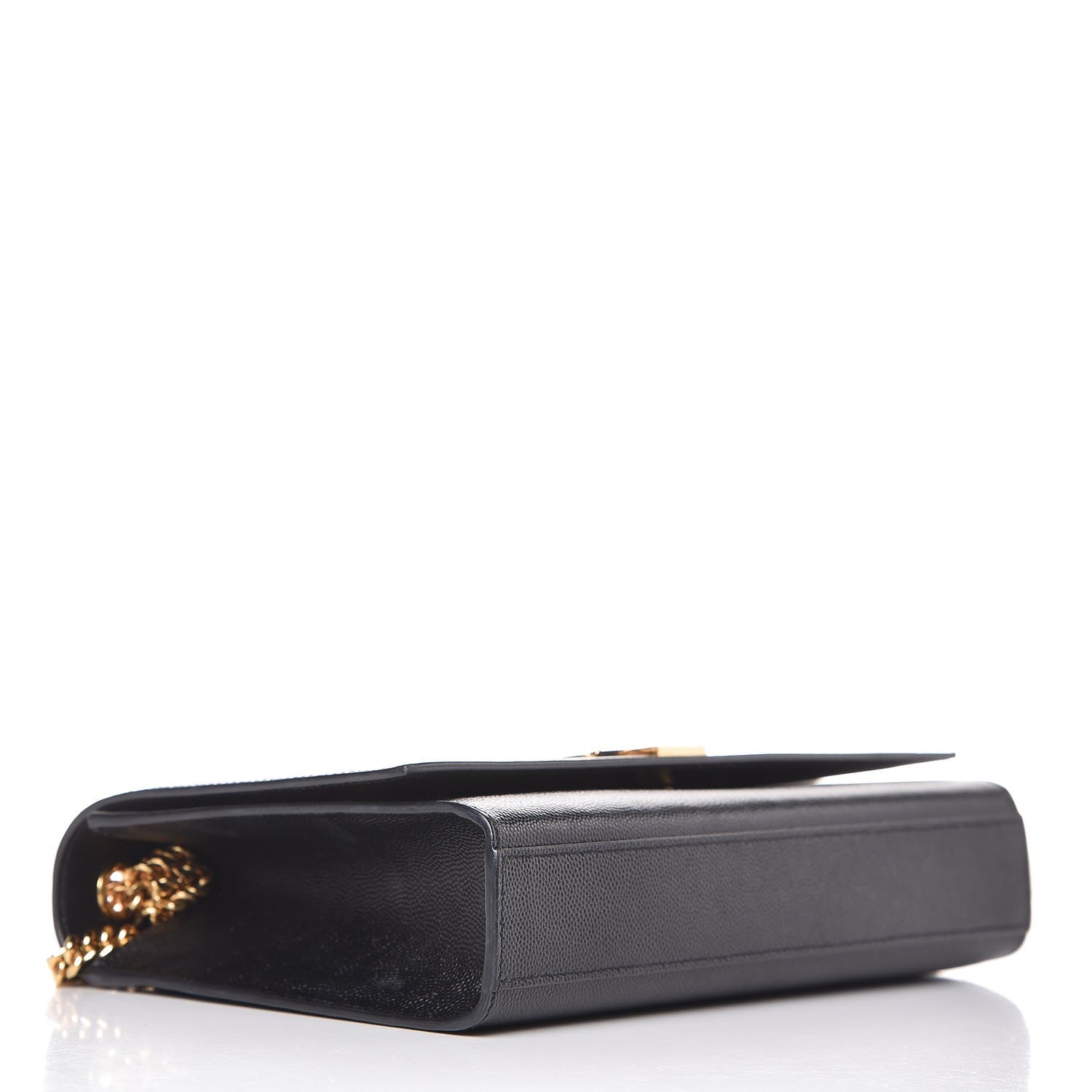 Saint Laurent Grain De Poudre Medium Classic Monogram Kate Satchel Black 4 of 9