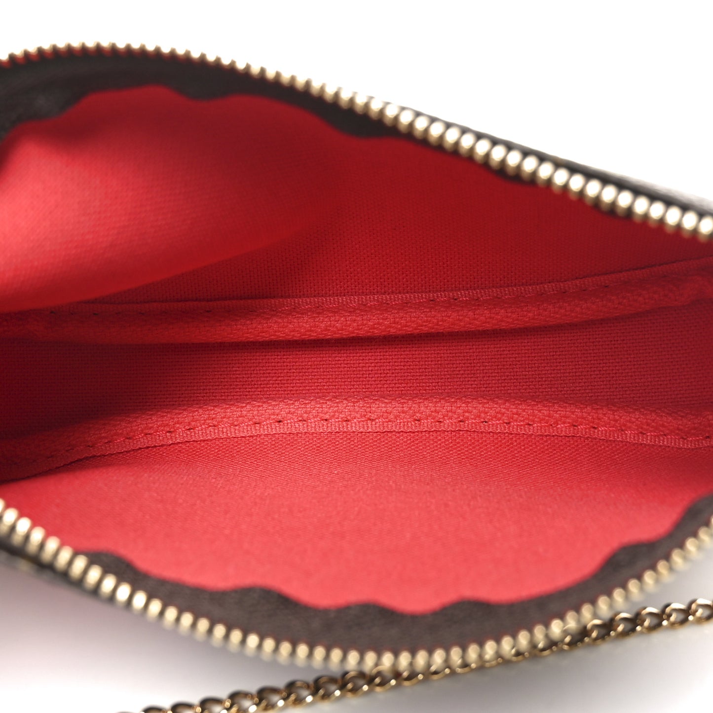 Monogram 2021 Christmas Animation London Mini Pochette Accessories Red
