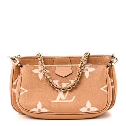Louis Vuitton Empreinte Monogram Giant Multi Pochette Accessories Arizona Creme 1 of 10