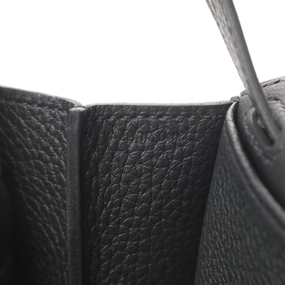 Hermes Taurillon Clemence Halzan 25 Black 9 of 13