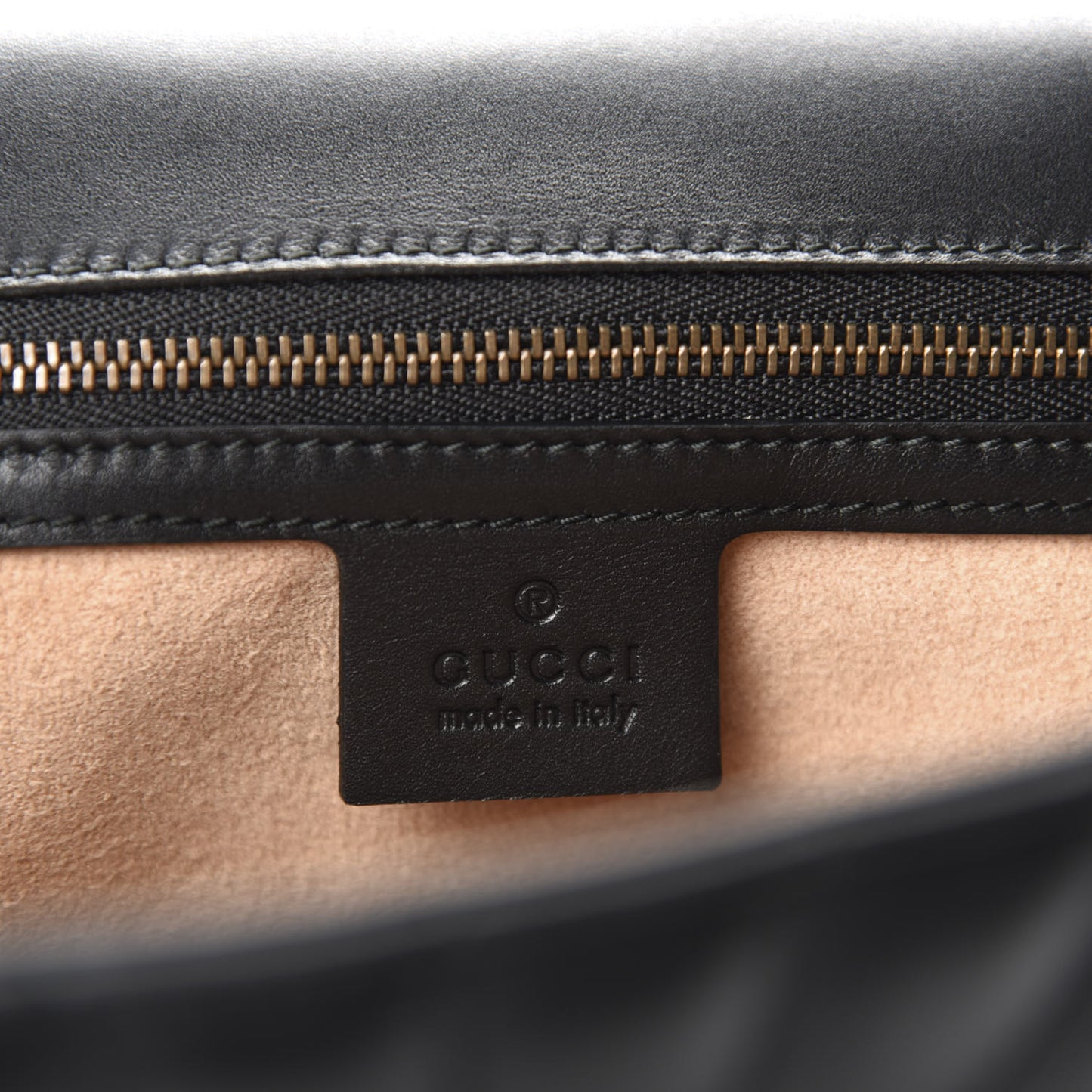 Calfskin Bamboo Trapuntata Queen Margaret Backpack Black