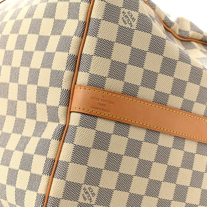 Louis Vuitton Damier Azur Keepall Bandouliere 55 5 of 12