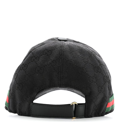 Gucci Monogram Web Baseball Hat XL Black 6 of 11