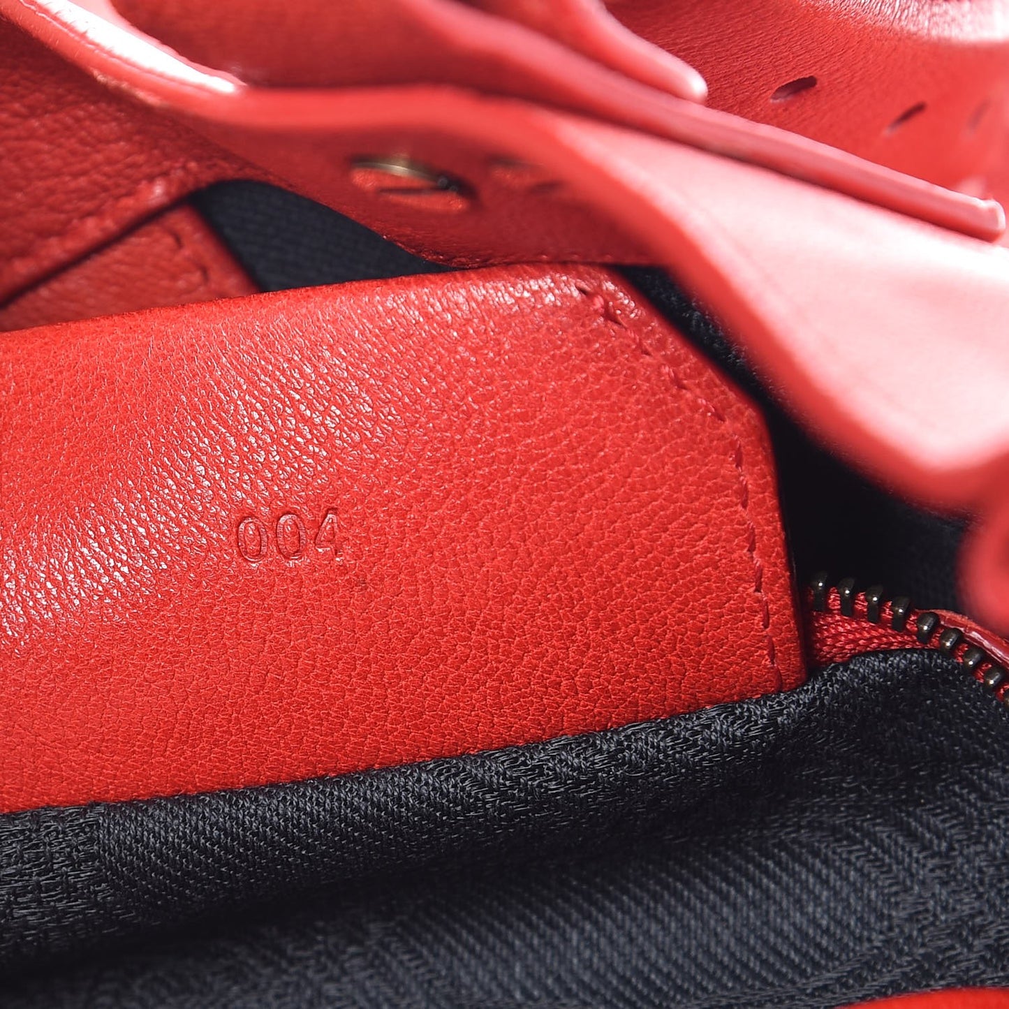 Lambskin PS1 Tote Bright Red