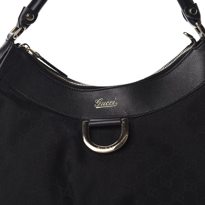 Gucci Monogram D Gold Ring Hobo Black 11 of 11
