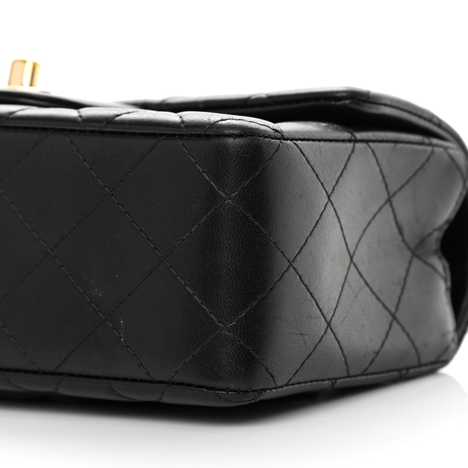 Chanel Lambskin Quilted Mini Rectangular Flap Black 9 of 17