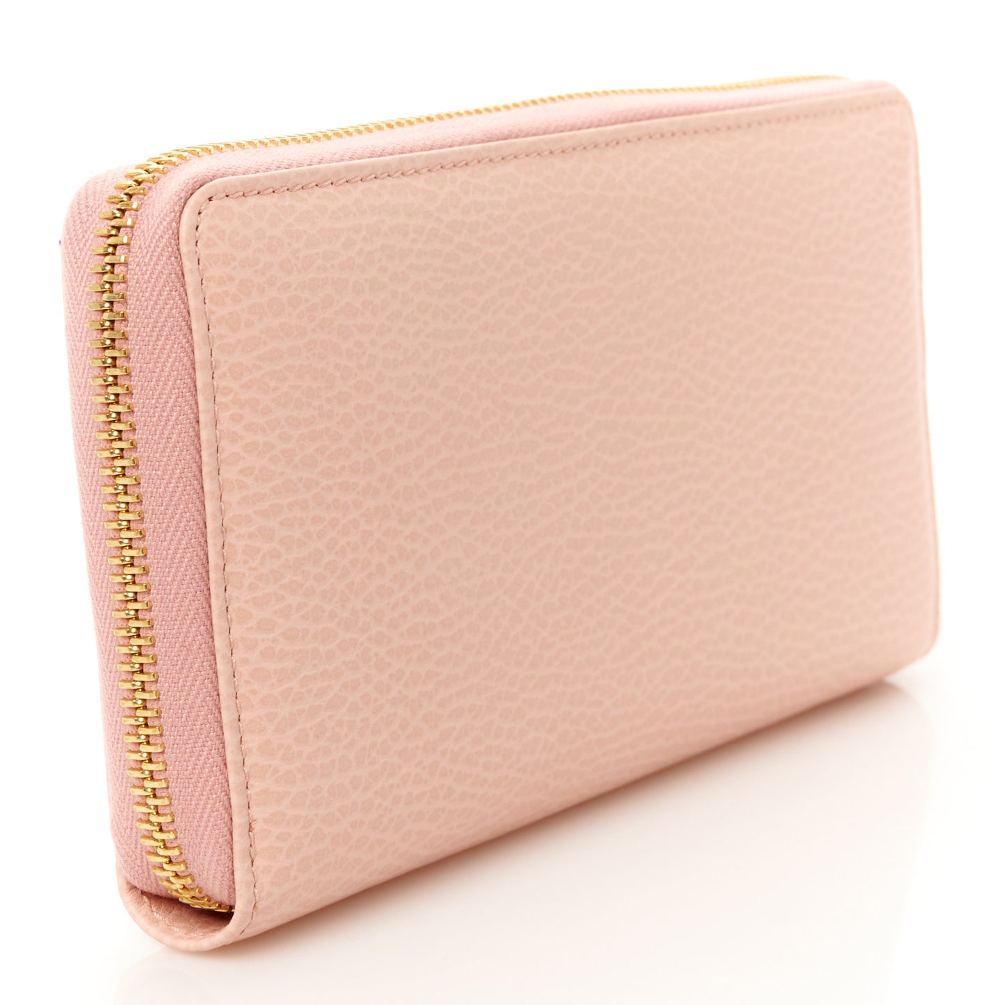 Dollar Calfskin GG Marmont Zip Around Wallet Perfect Pink