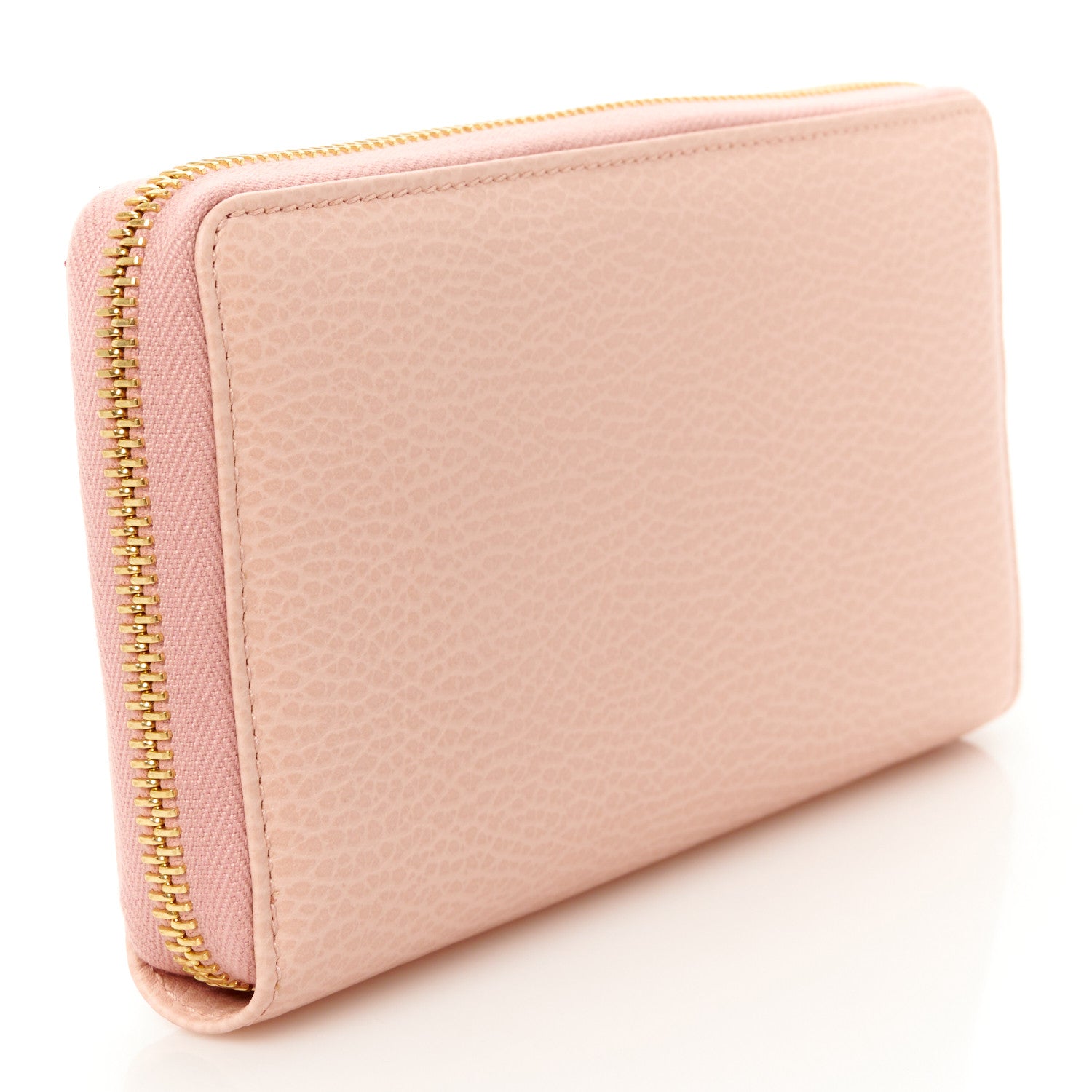 Gucci Dollar Calfskin GG Marmont Zip Around Wallet Perfect Pink 3 of 9