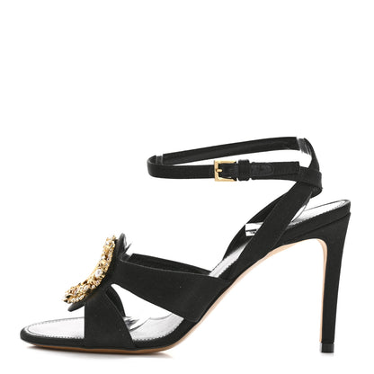 Louis Vuitton Satin Met Sandal 36.5 Black 1 of 10