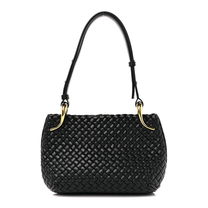 Bottega Veneta Nappa Intrecciato Small Clicker Shoulder Bag Black 1 of 11