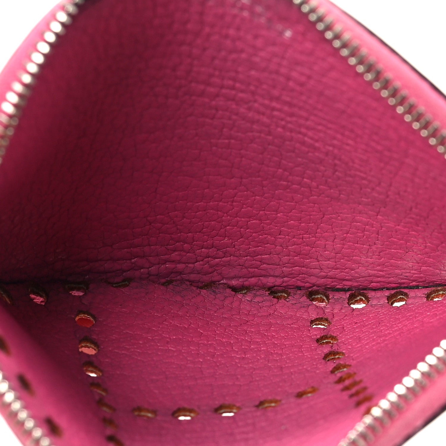 Hermes Chevre Mysore Evelyne Coin Purse Rose Pourpre 5 of 7