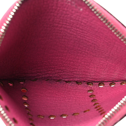 Hermes Chevre Mysore Evelyne Coin Purse Rose Pourpre 5 of 7