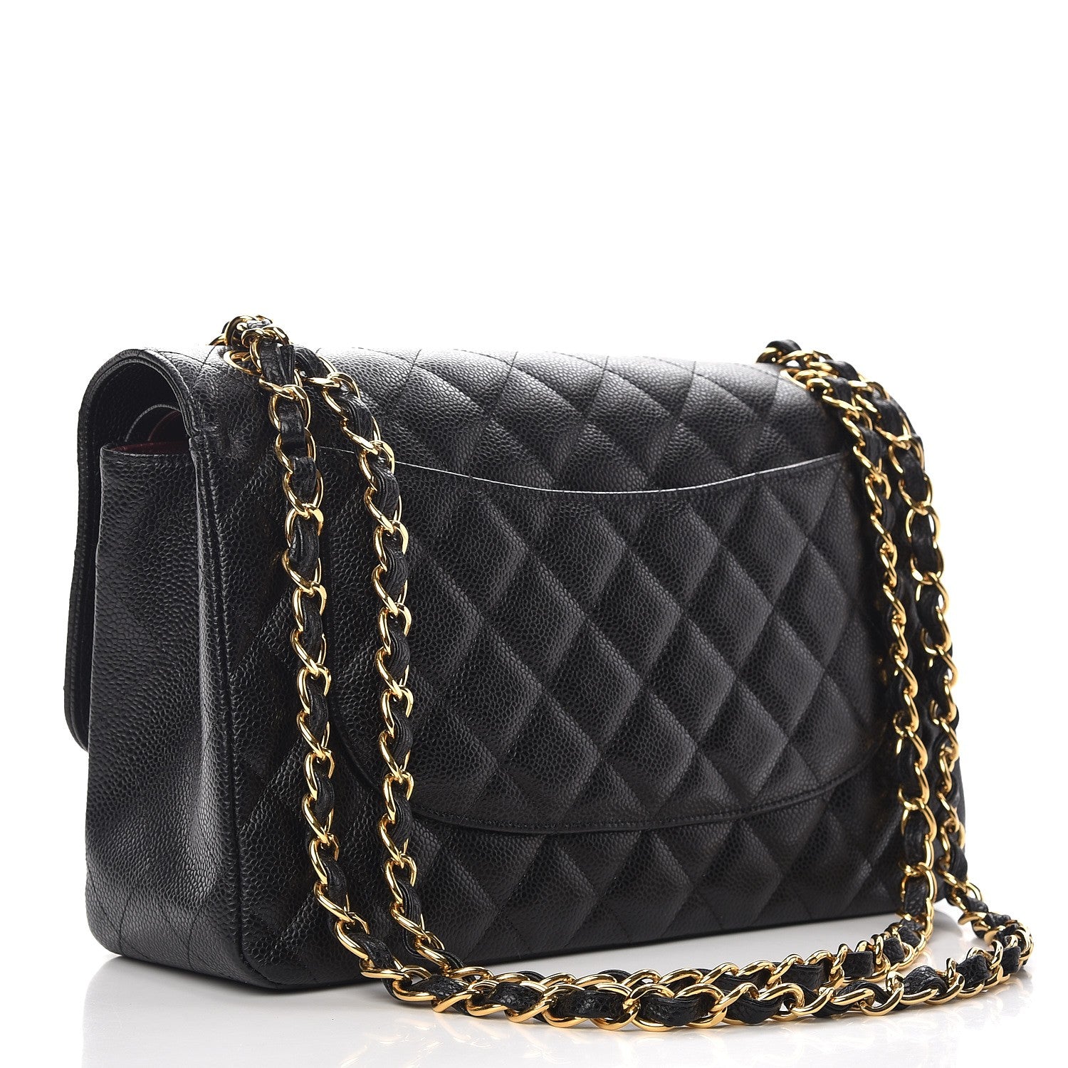 Chanel Caviar Quilted Jumbo Double Flap Black 4 of 9