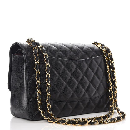 Chanel Caviar Quilted Jumbo Double Flap Black 4 of 9