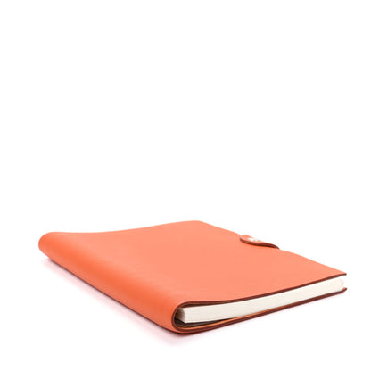 Hermes Togo Ulysse MM Notebook Cover Orange 4 of 7