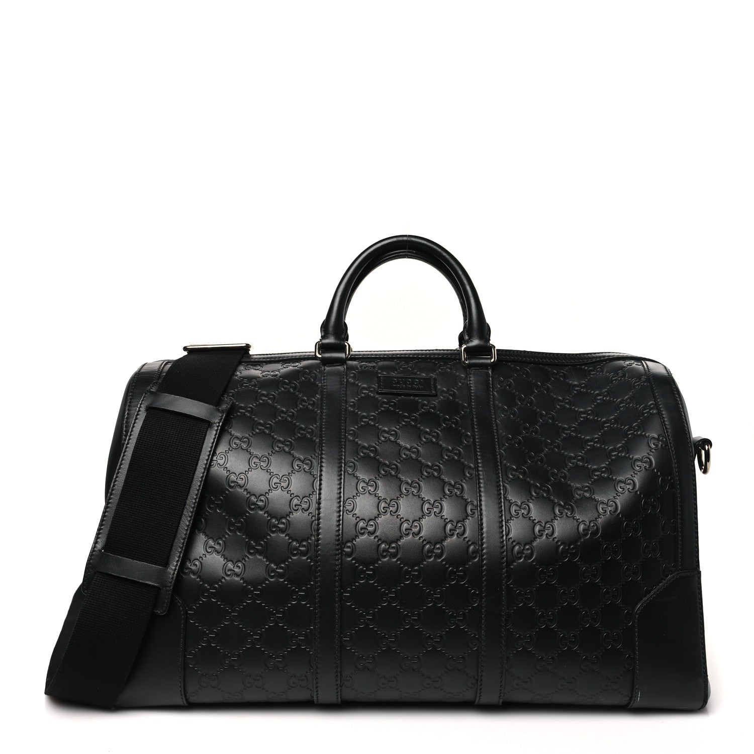 Gucci Guccissima Signature Medium Duffle Black 1 of 12